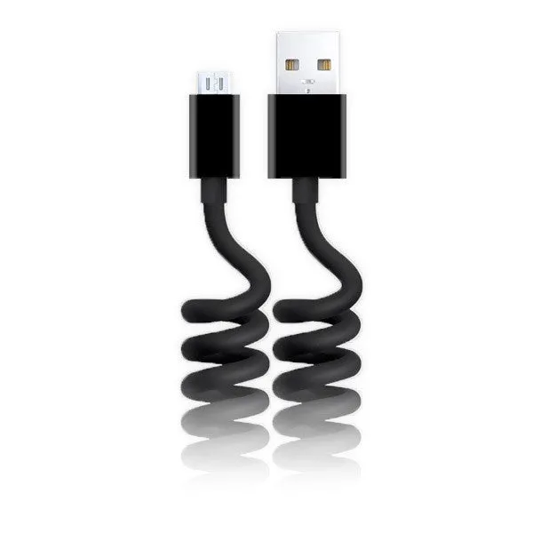 Magic Micro 6 Foot Coiled Double Reversible Micro USB Cable