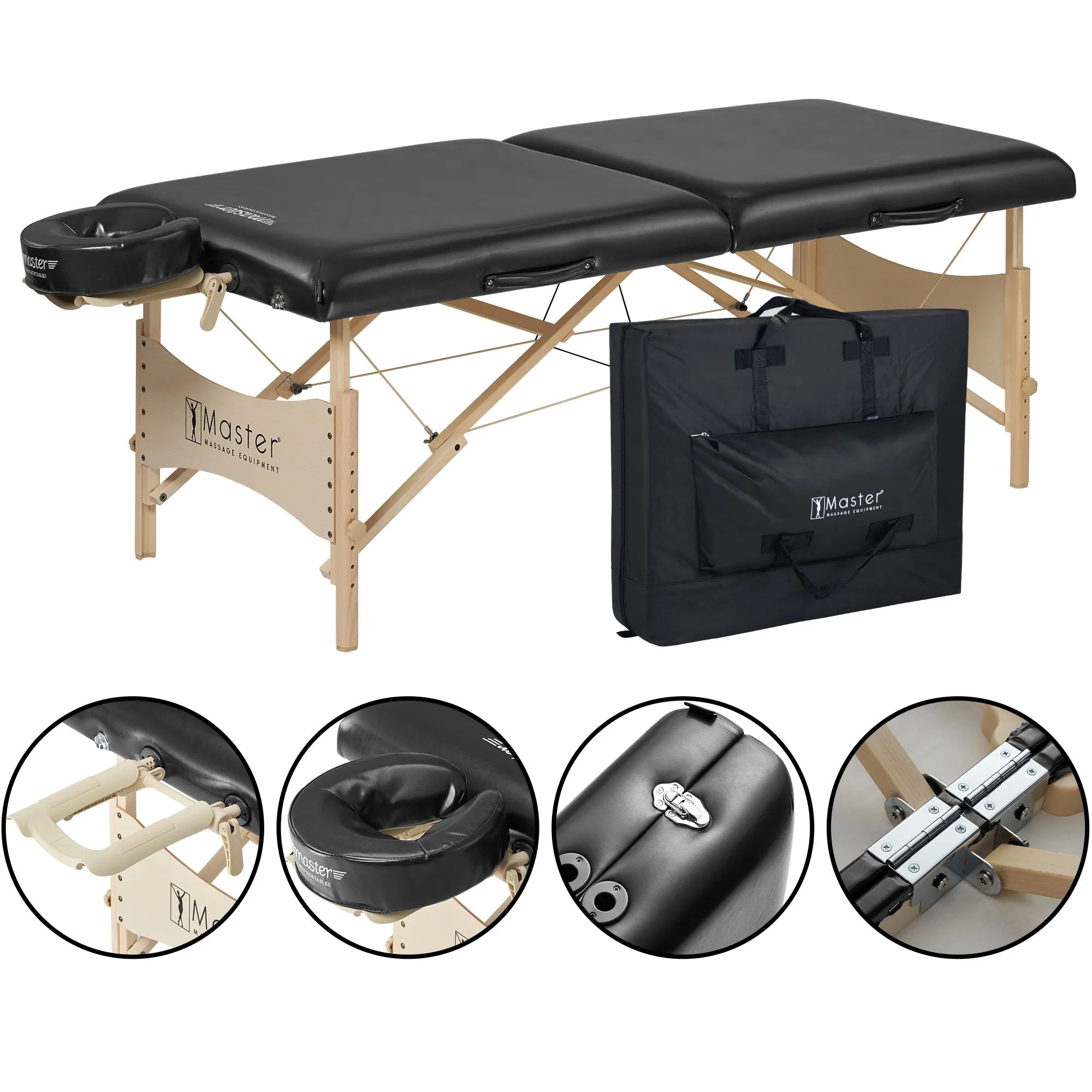 Master Massage 30" Balboa™ Portable Massage Table NO-Frills Package with Ambient Light