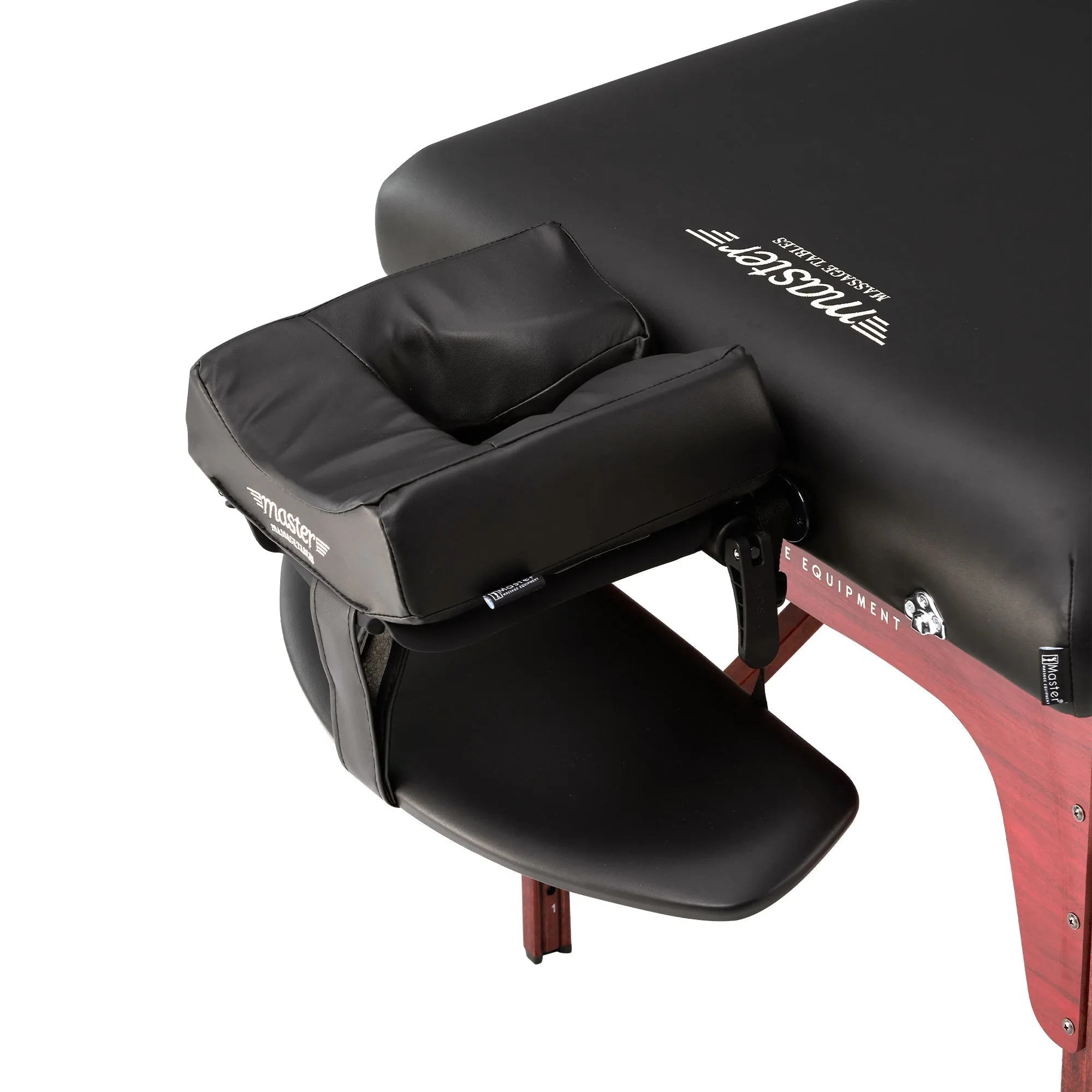 Master Massage 71cm Memory Foam Montclair Portable Massage Table Package (Black Color)