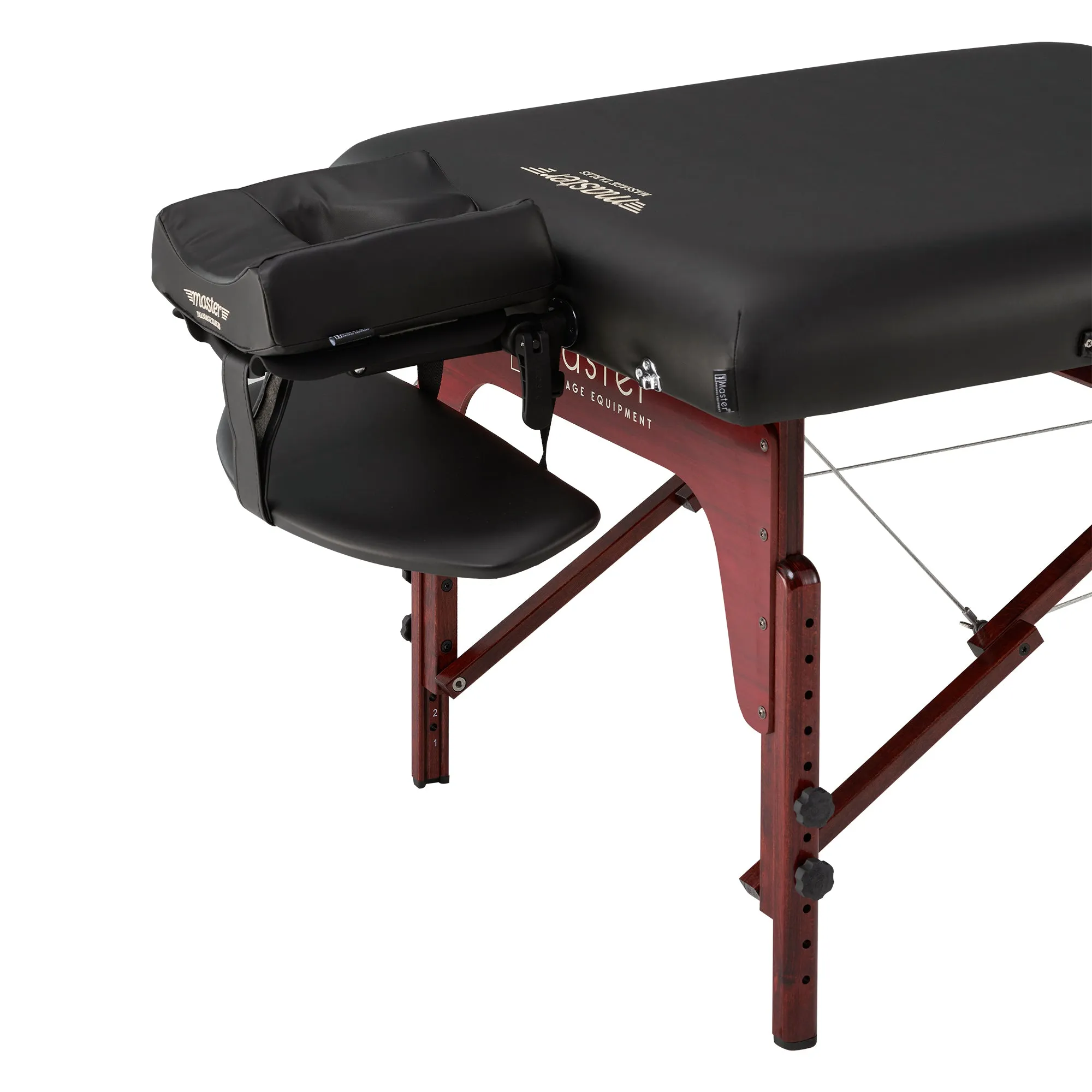 Master Massage 71cm Memory Foam Montclair Portable Massage Table Package (Black Color)