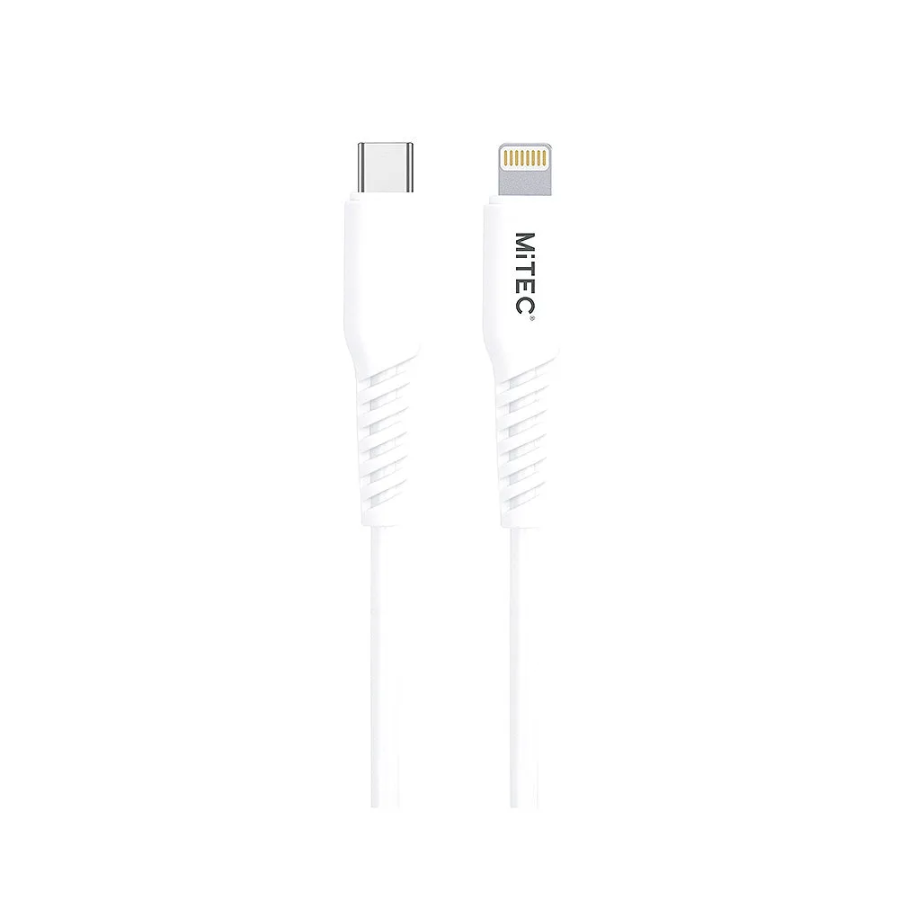 MiTEC USB-C to Lightning 1M Charging Cable - White