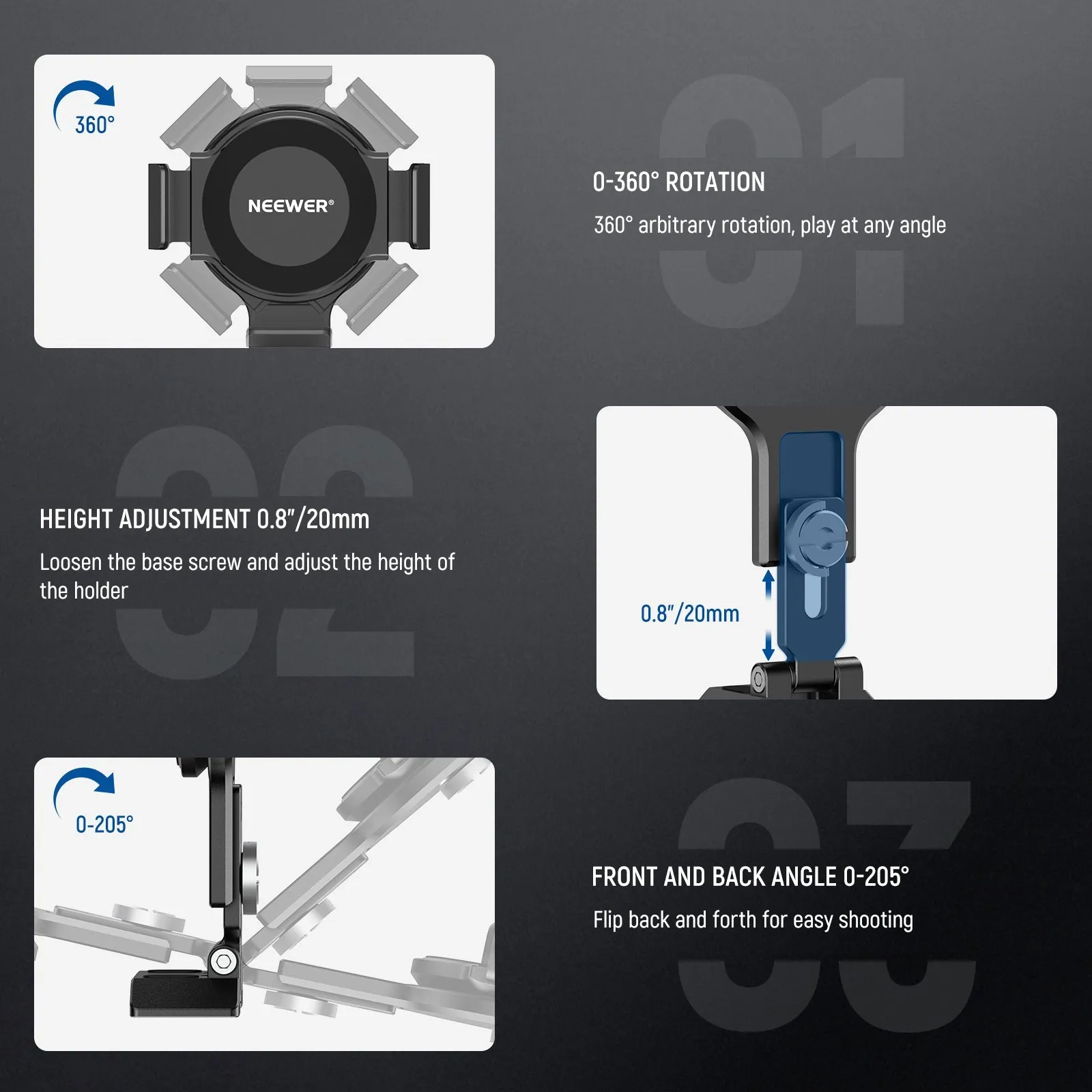 NEEWER SP-06 Magnetic Phone Tripod Mount Adapter