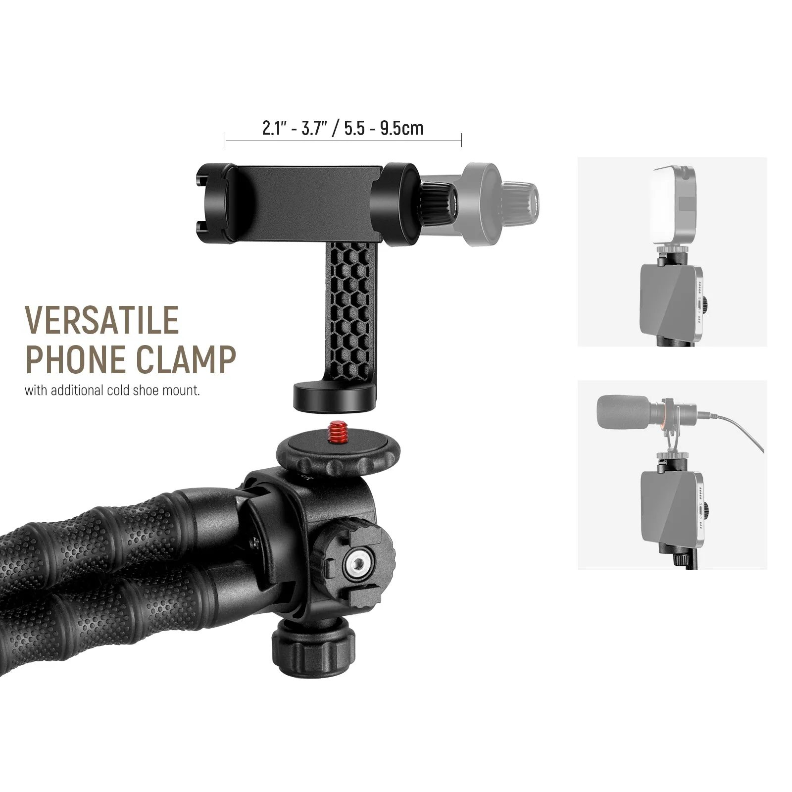 NEEWER T90 Flexible Tripod with Two Detachable Magic Arms