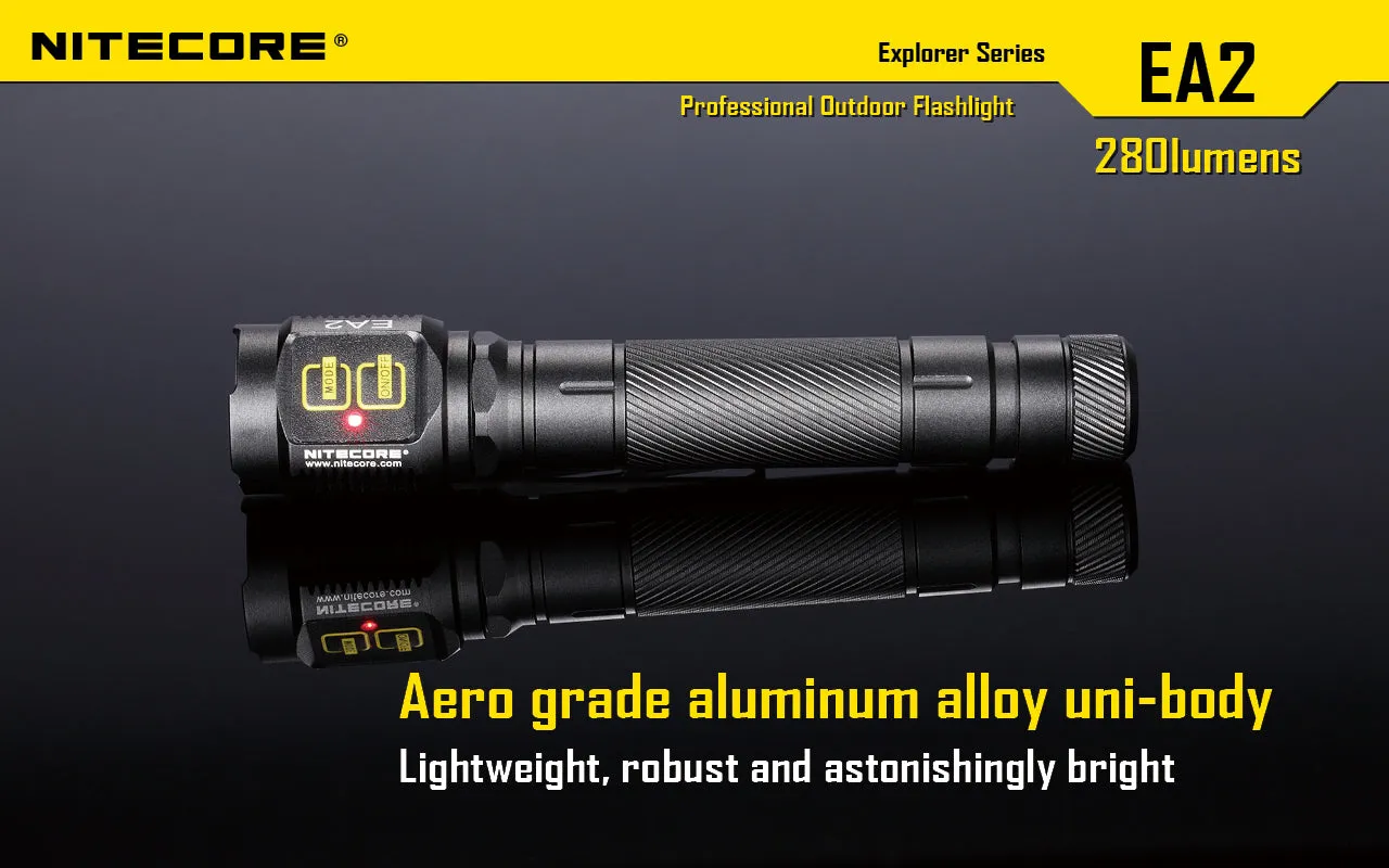 Nitecore EA2 Explorer Series 2 x AA 280 Lumen LED Flashlight