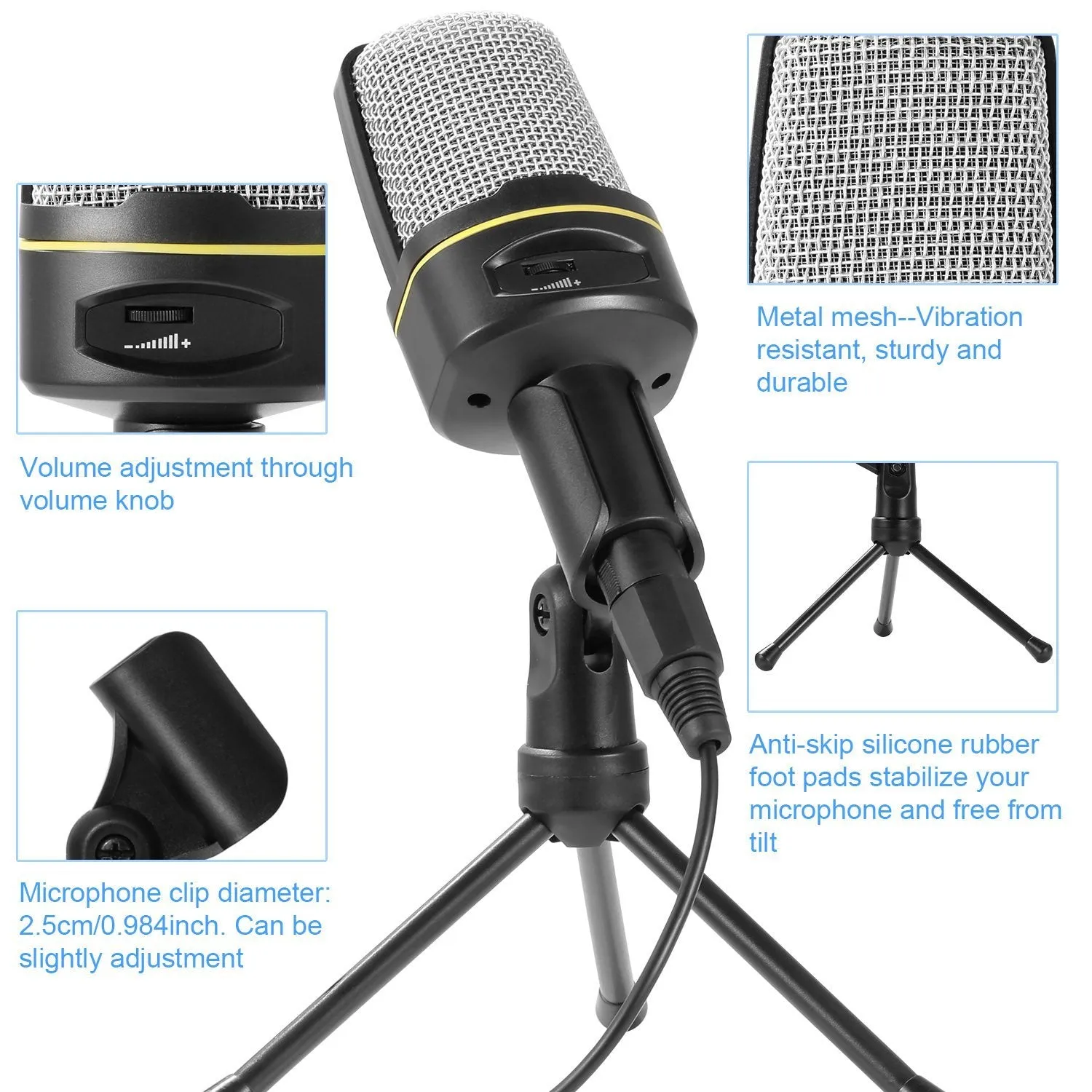 Pro Condenser Microphone with Tripod