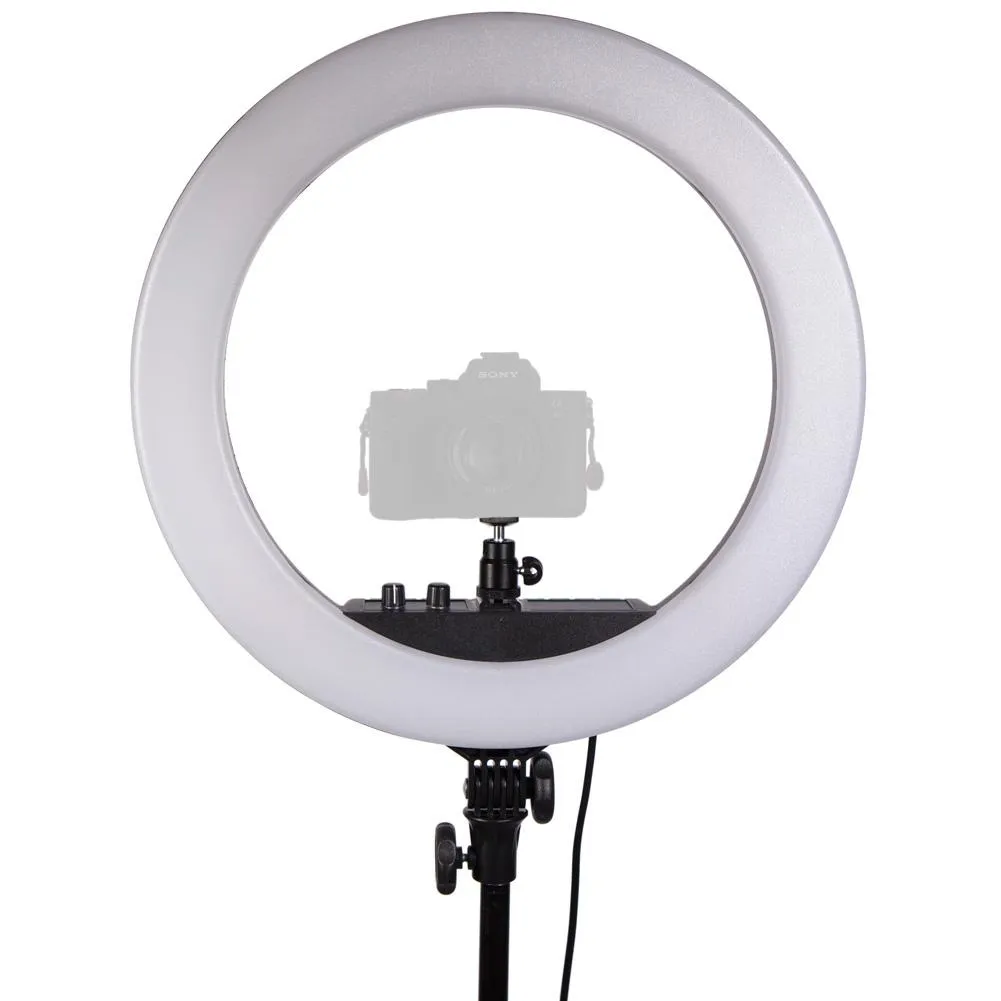 Professional 18" Ring Light LED Portable Diva - Diamond Luxe III