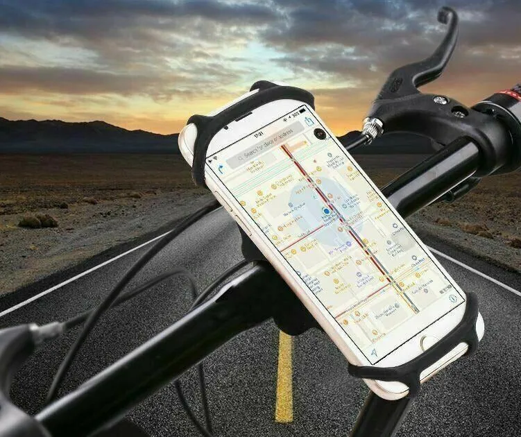 PROWheelX™ 360° Silicone Bike Cell Phone Holder | Motorcyle Cycling Handlebar Mount