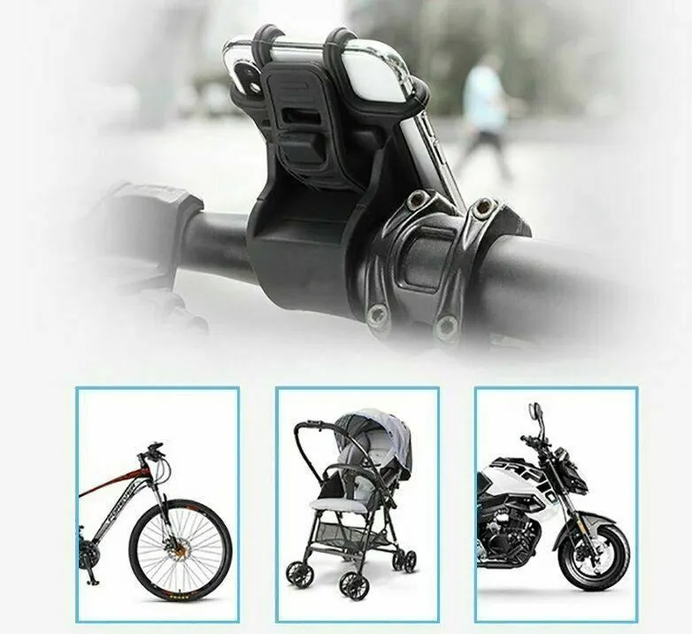 PROWheelX™ 360° Silicone Bike Cell Phone Holder | Motorcyle Cycling Handlebar Mount