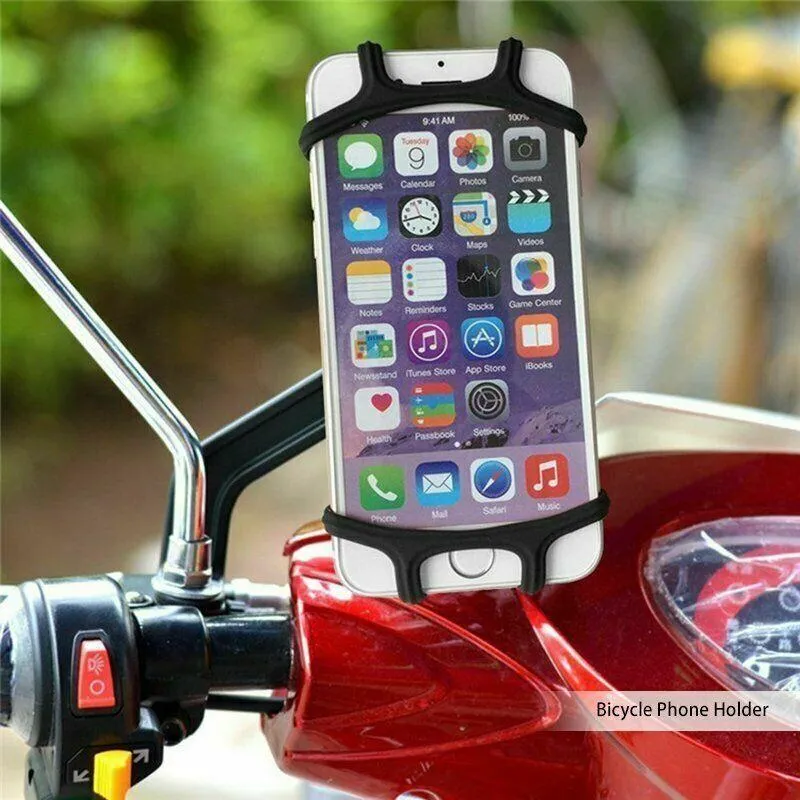 PROWheelX™ 360° Silicone Bike Cell Phone Holder | Motorcyle Cycling Handlebar Mount