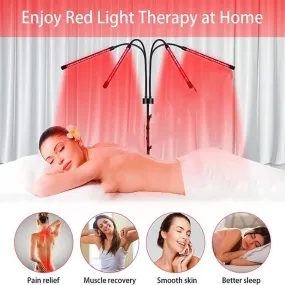 Radiant Wellness: 80LED Red Light Therapy Device with Adjustable Stand (15"-60") - Harnessing 660nm & 850nm Deep Red Light Therapy for Face, Body, Pain Relief, and Skin Health, lioness-love