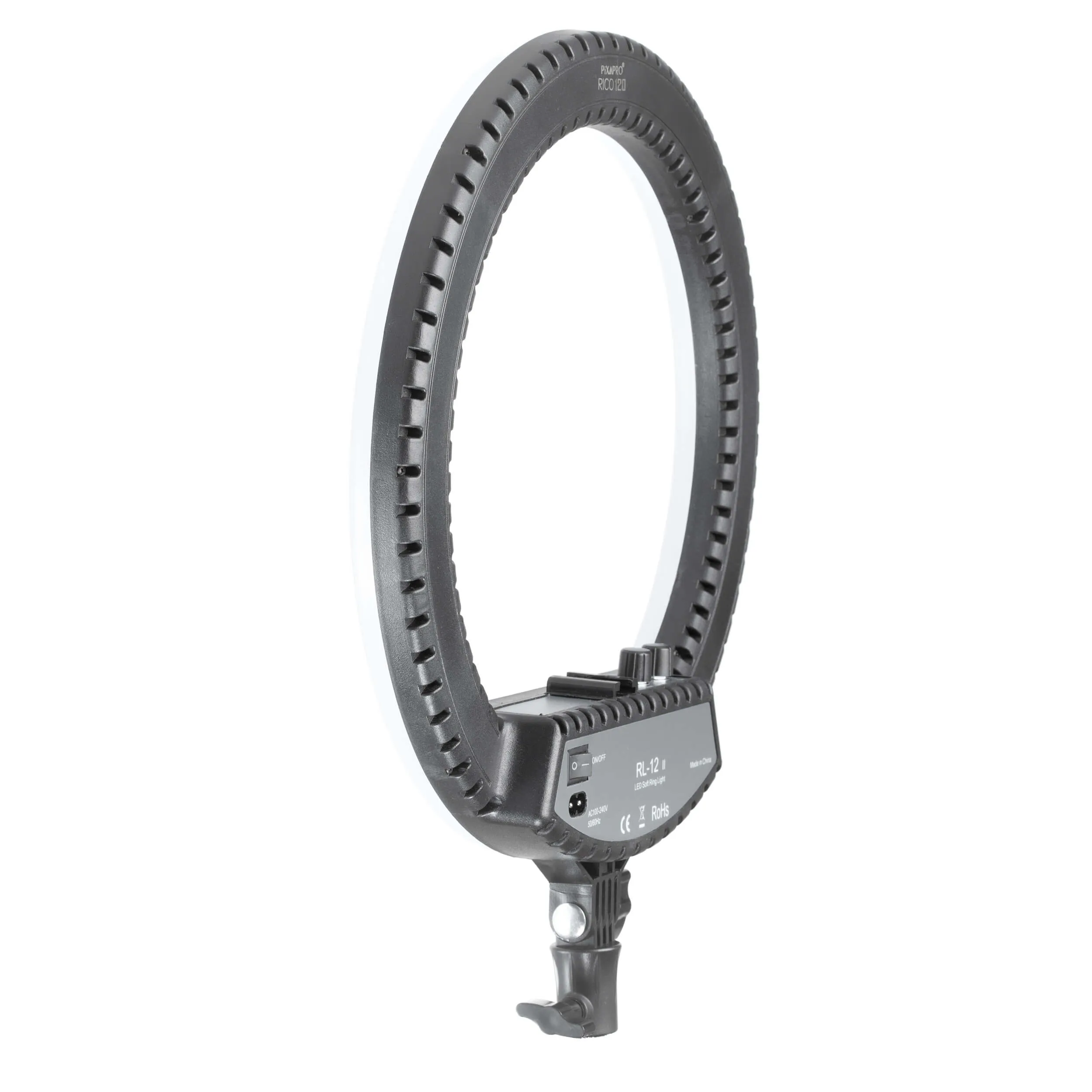 RICO140 Table LED Ring Light for Flat Lay Product Photography