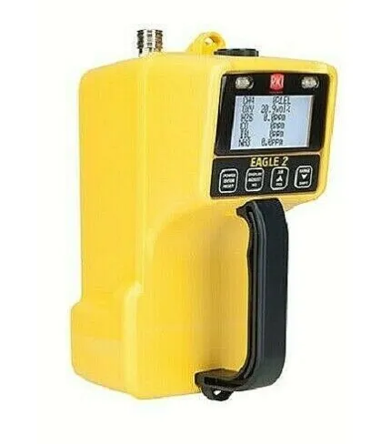 RKI Instruments 726-102-P2 Eagle 2 6 Gas Monitor LEL&PPM/O2/H2S/CO/NH3/VOC'S