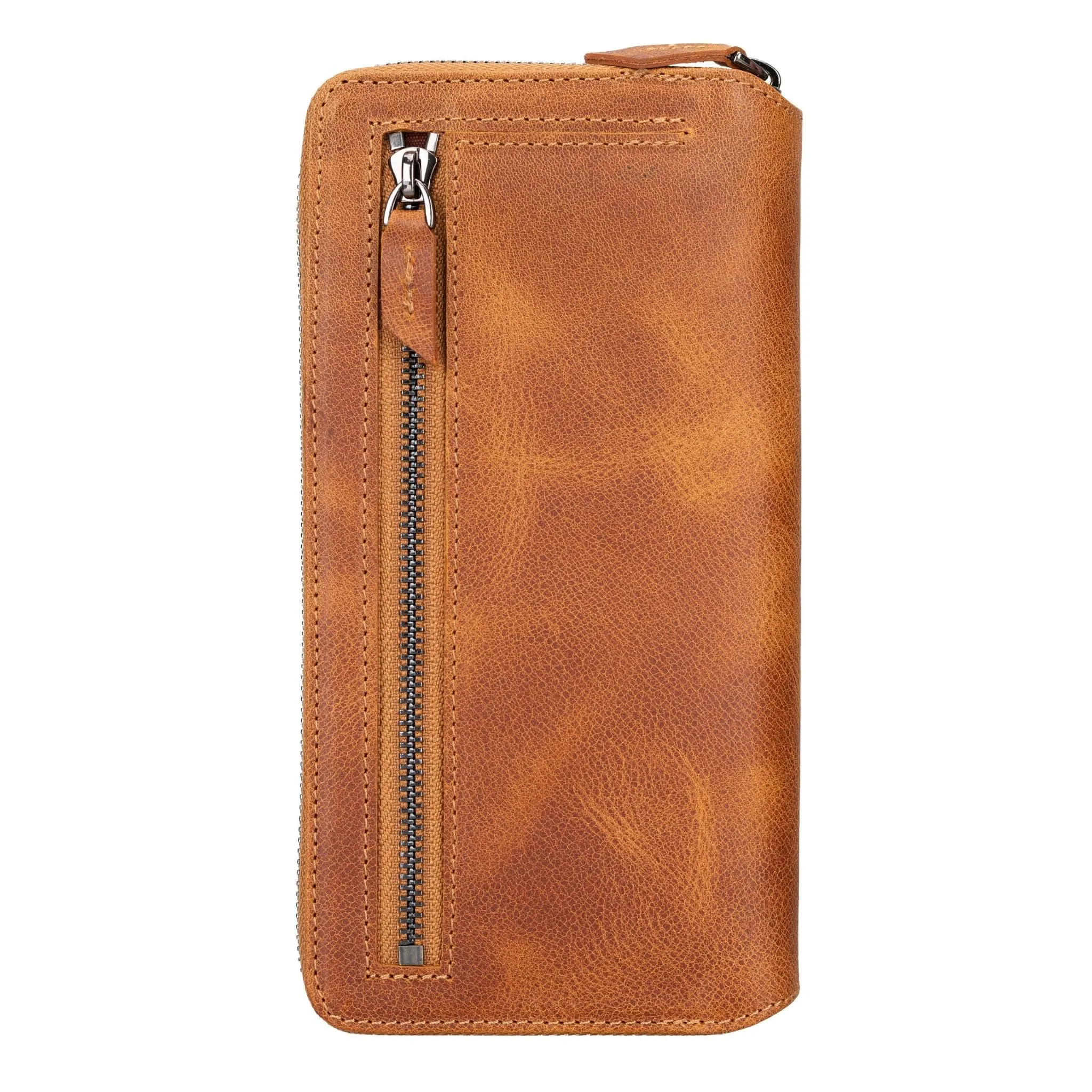 Samsung Galaxy S24 Series Zippered Leather Wallet Cases - PMW