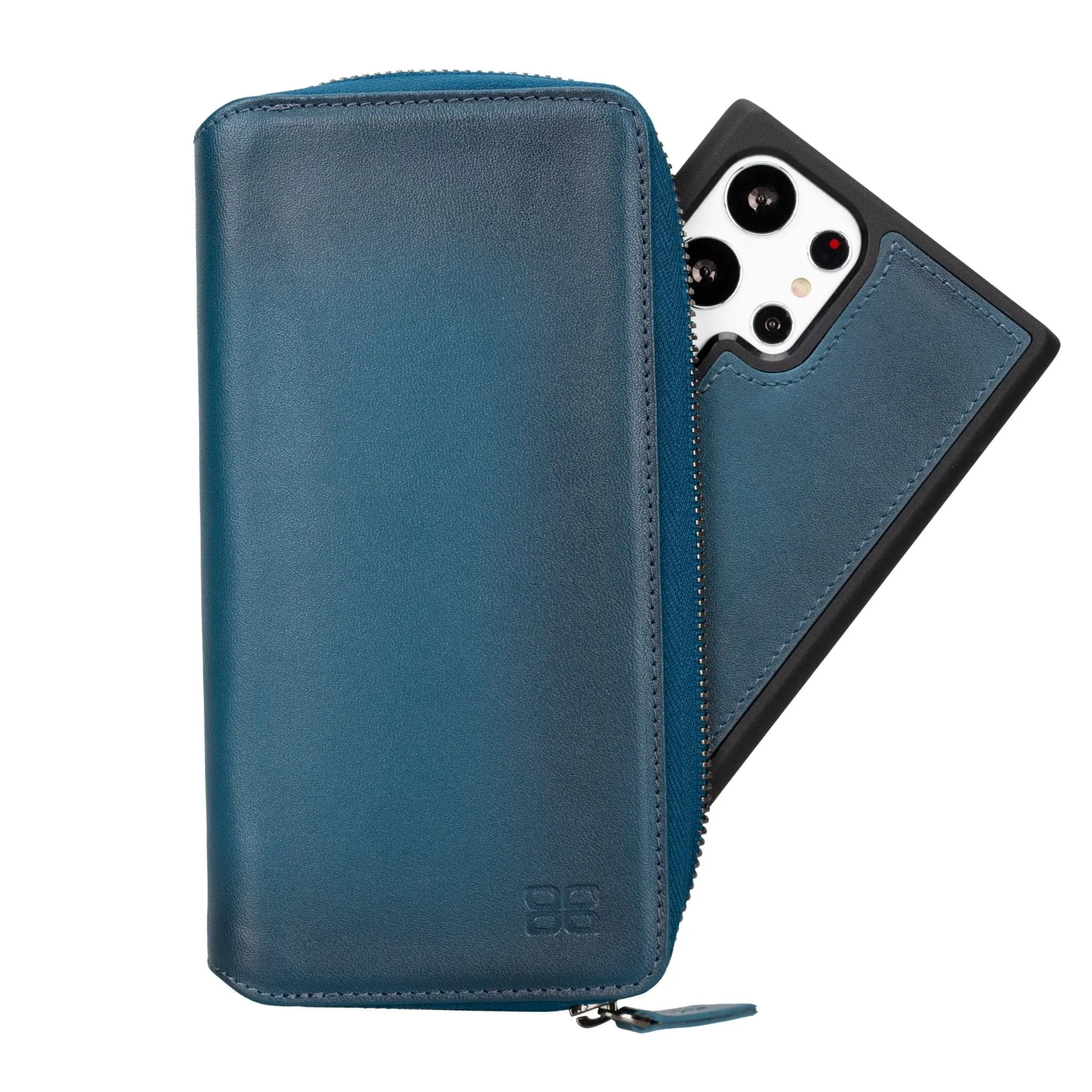 Samsung Galaxy S24 Series Zippered Leather Wallet Cases - PMW