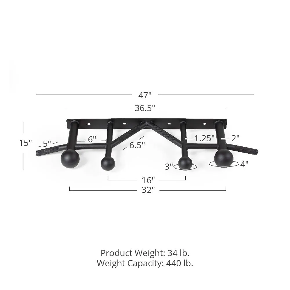 Scratch and Dent - Sphere Grip Pull-Up Bar for T-3, X-3, TITAN Series Racks - FINAL SALE