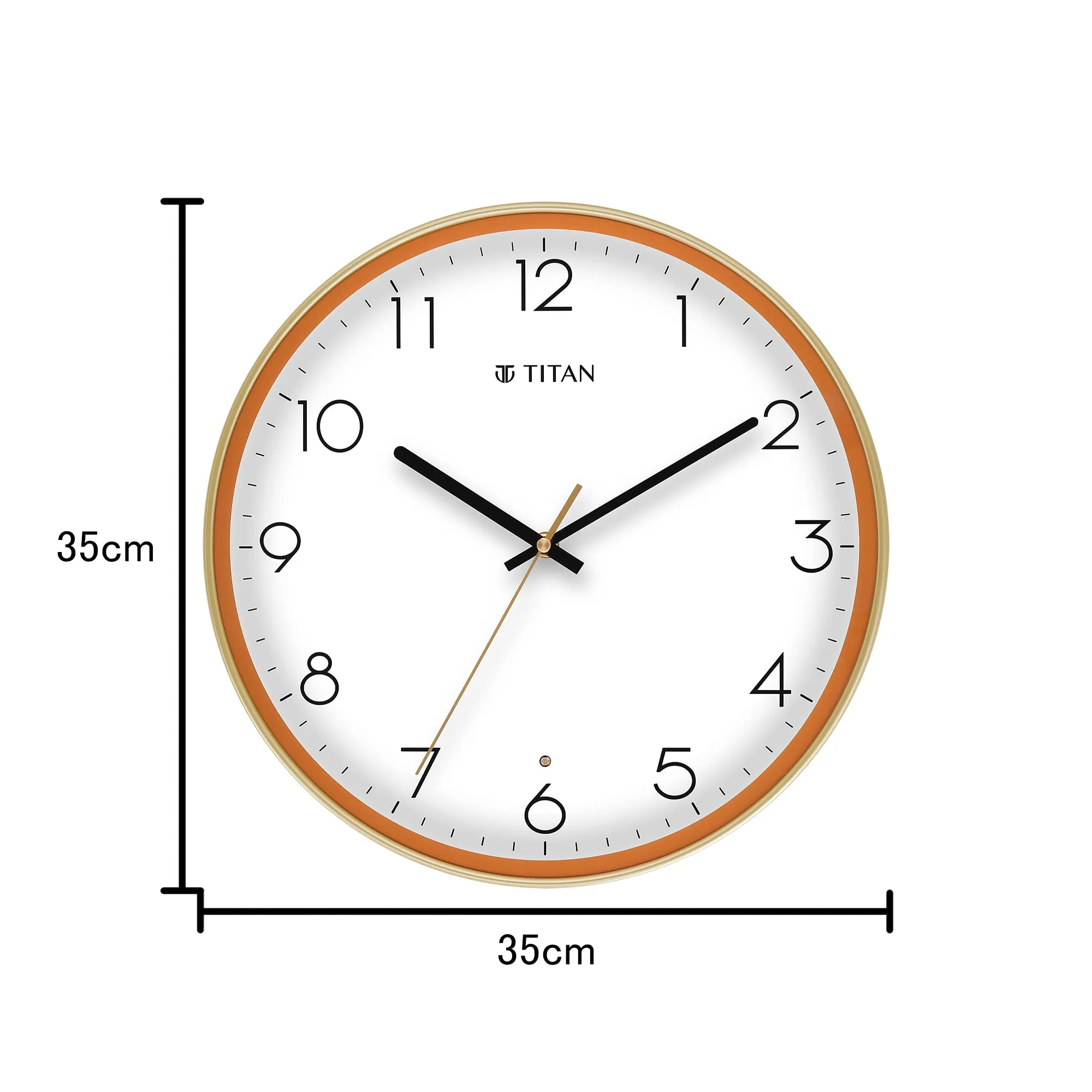 Titan Classic LED Backlit Clock with Silent Sweep