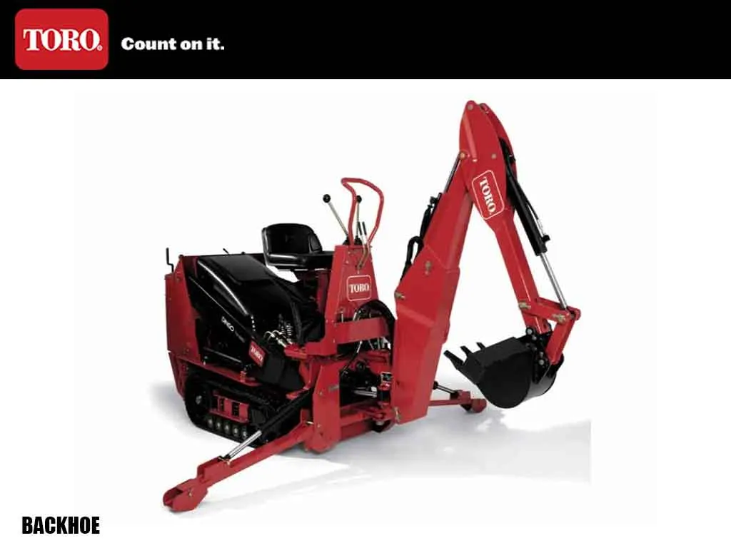 TORO DINGO backhoe with fit up kit for mini loader