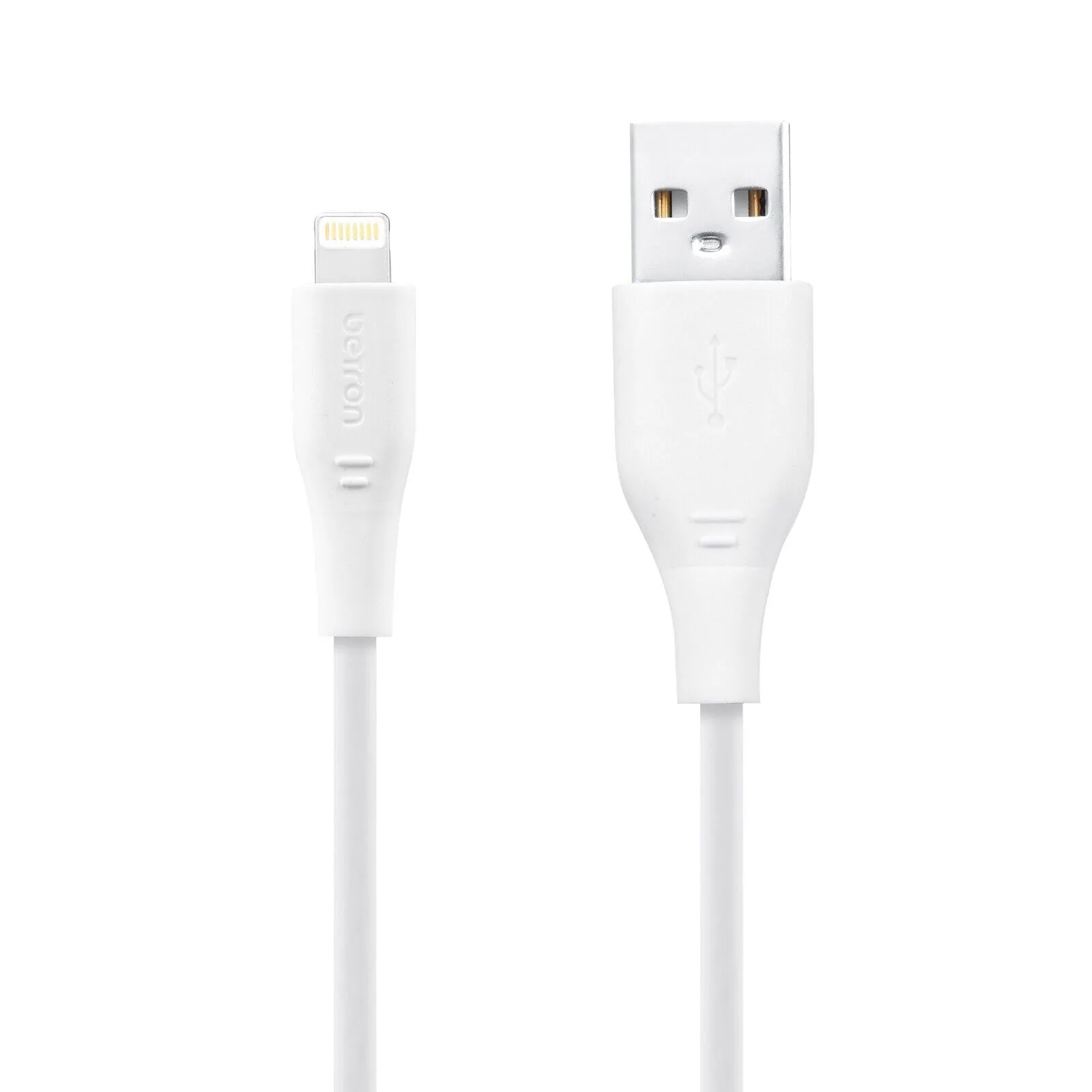 USB A to 8 Pin, iPhone Charger Cable Fast Data Sync - 0.5 m, 1 m, 2 m, Black or White