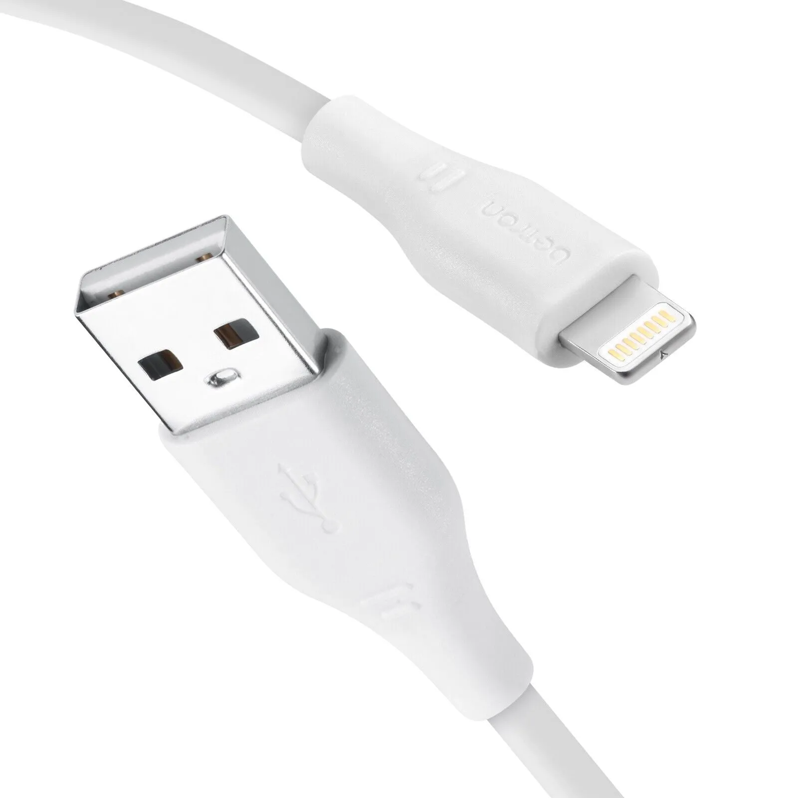 USB A to 8 Pin, iPhone Charger Cable Fast Data Sync - 0.5 m, 1 m, 2 m, Black or White