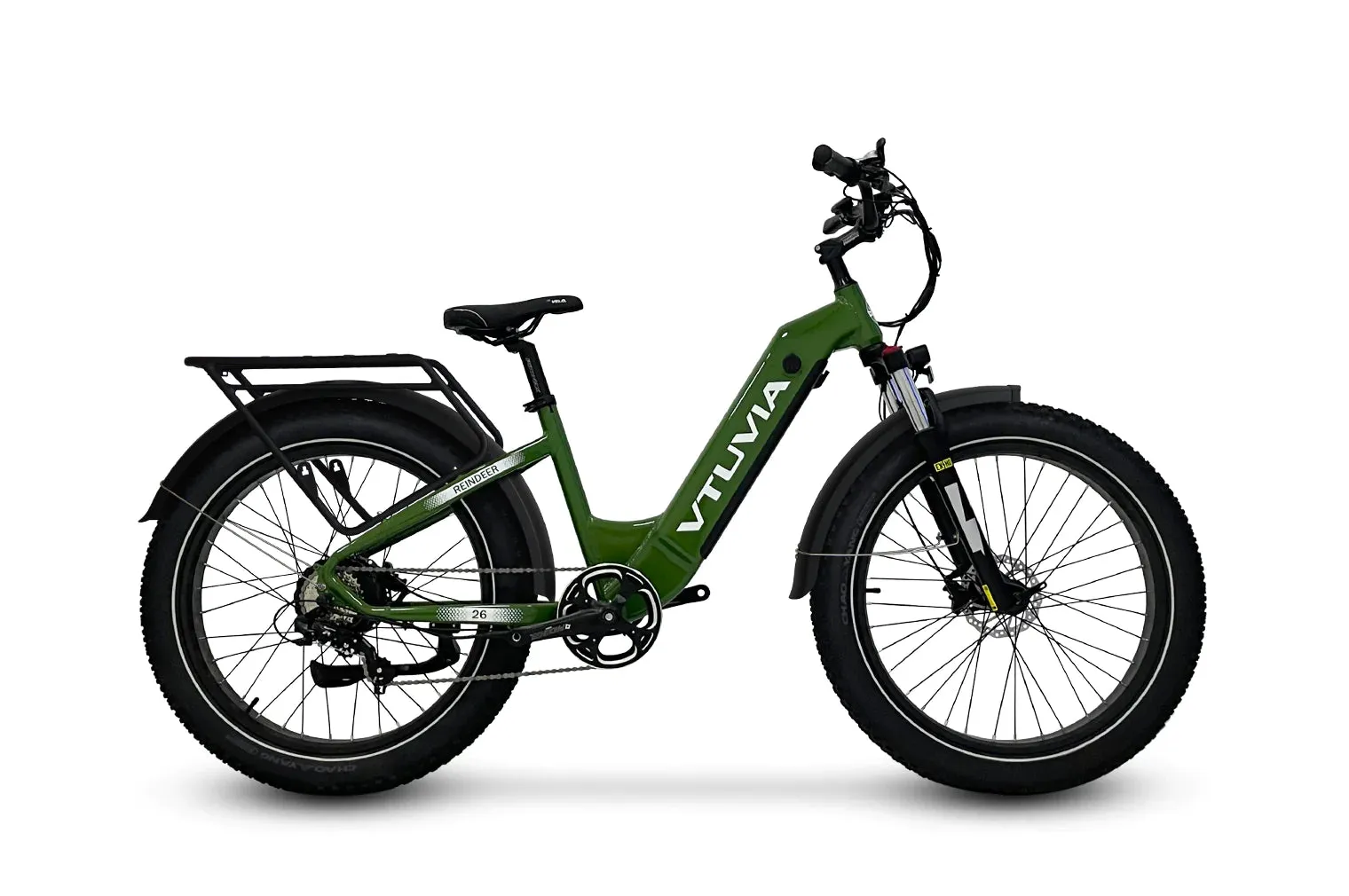 VTUVIA Reindeer 26 Inch Step-Thru Fat Tire E-Bike