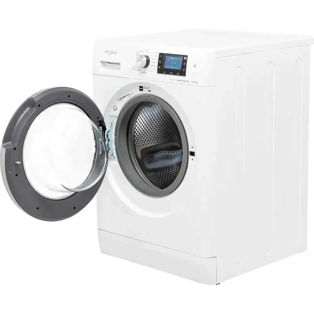 Whirlpool FFWDD1174269BSVUK 11Kg/7Kg Washer Dryer with 1400 rpm, 59.5cm Wide - White